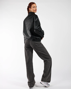 Chaqueta De Cuero De Alta Calidad y Comodidad Para Mujer