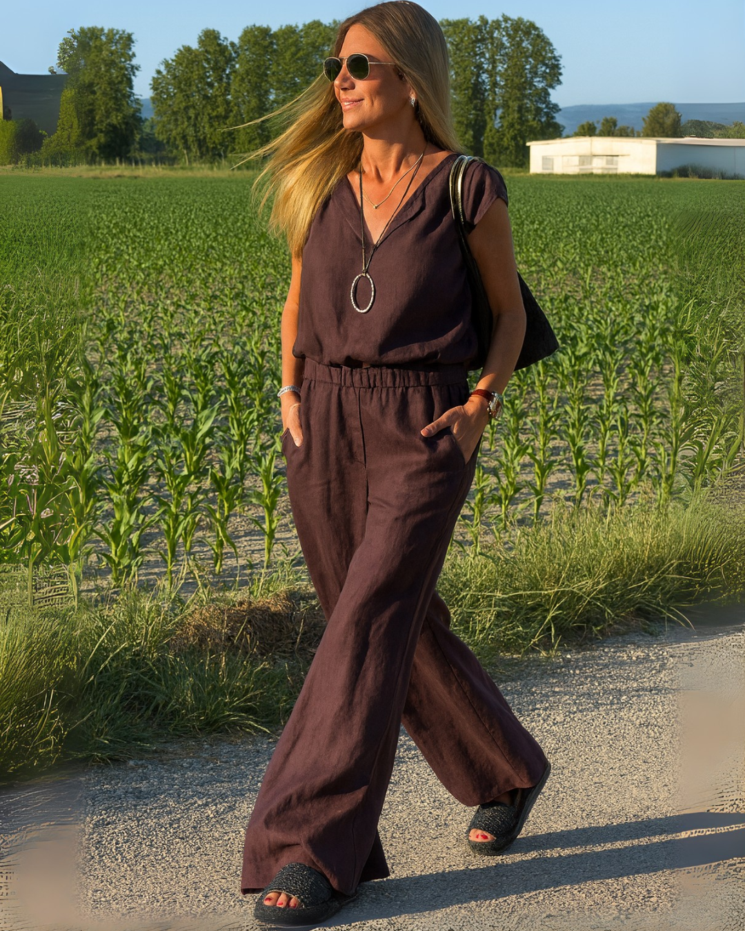 Conjunto de Lino Confort y Estilo Bohemio para Mujer