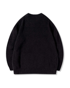 Suéter de Punto Clásico con Cuello Redondo Para Hombre