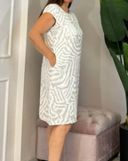 Vestido Corto Boho de corte Holgado