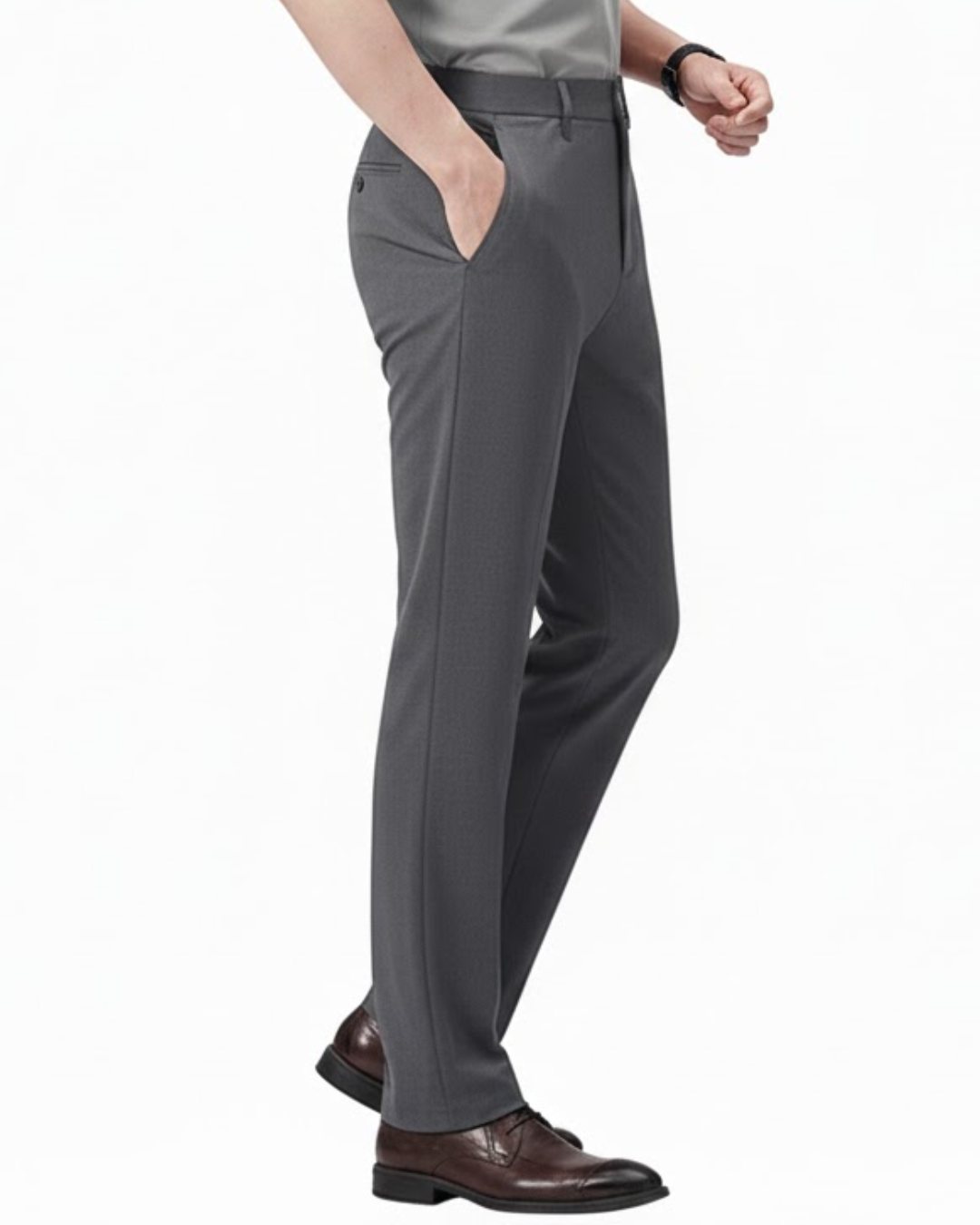 Pantalones de Traje Elásticos de Elegancia que Refresca Para Hombre