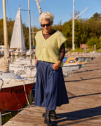 Falda Plizada de Mezclilla