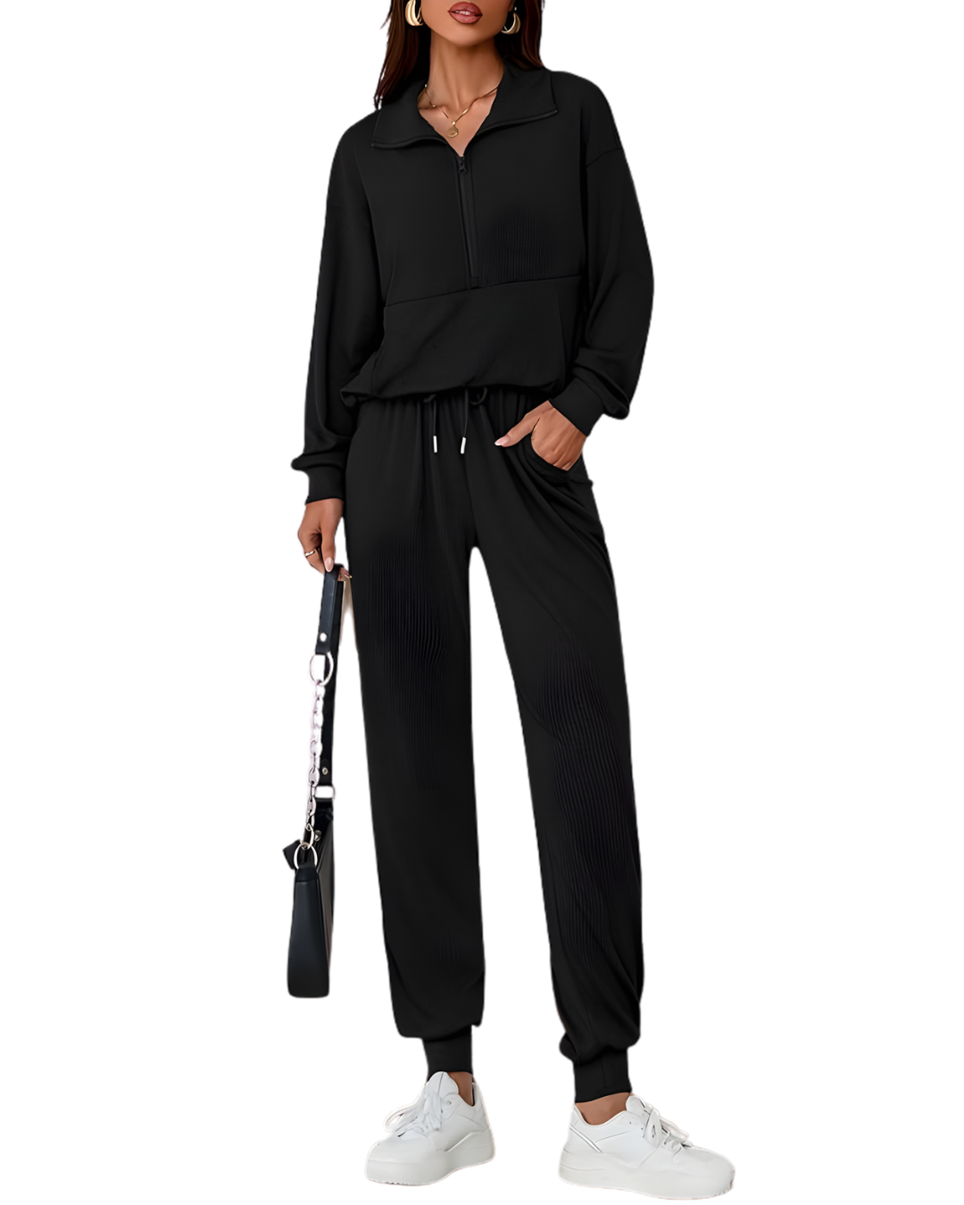 Conjunto de 2 piezas con Joggers de Lujo Para Mujer®