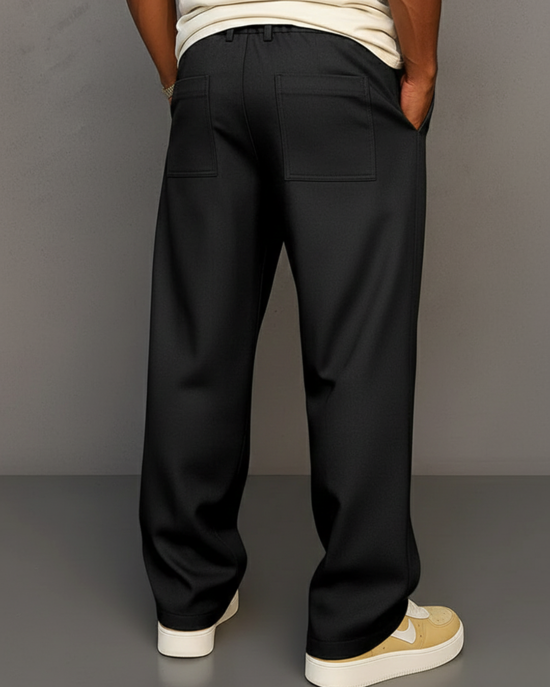 Pantalones elegantes para hombre con estilo sastrería con cordón®