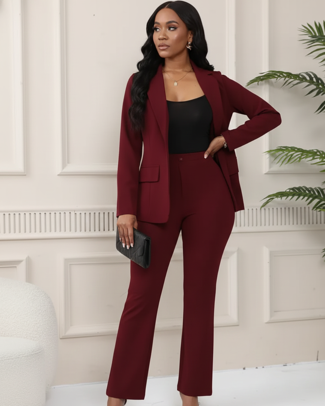 Conjunto de Traje Elástico Estilo Americano®