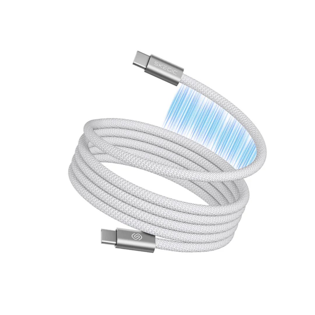 Cable de Carga Magnético con Carga Rápida y sin Enredos tipo C (OFERTA 2X1)