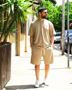 Conjunto Casual con Camiseta Manga Corta y Short para Hombre