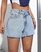 Short asimétricos con cintura alta