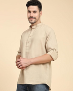 Camisa de Lino y Algodón para Hombre