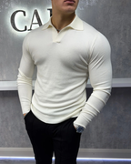 Polo de Manga Larga Suave y Transpirable para Hombre®