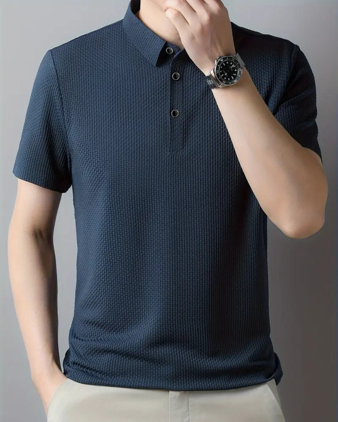 Camiseta polo casual transpirable