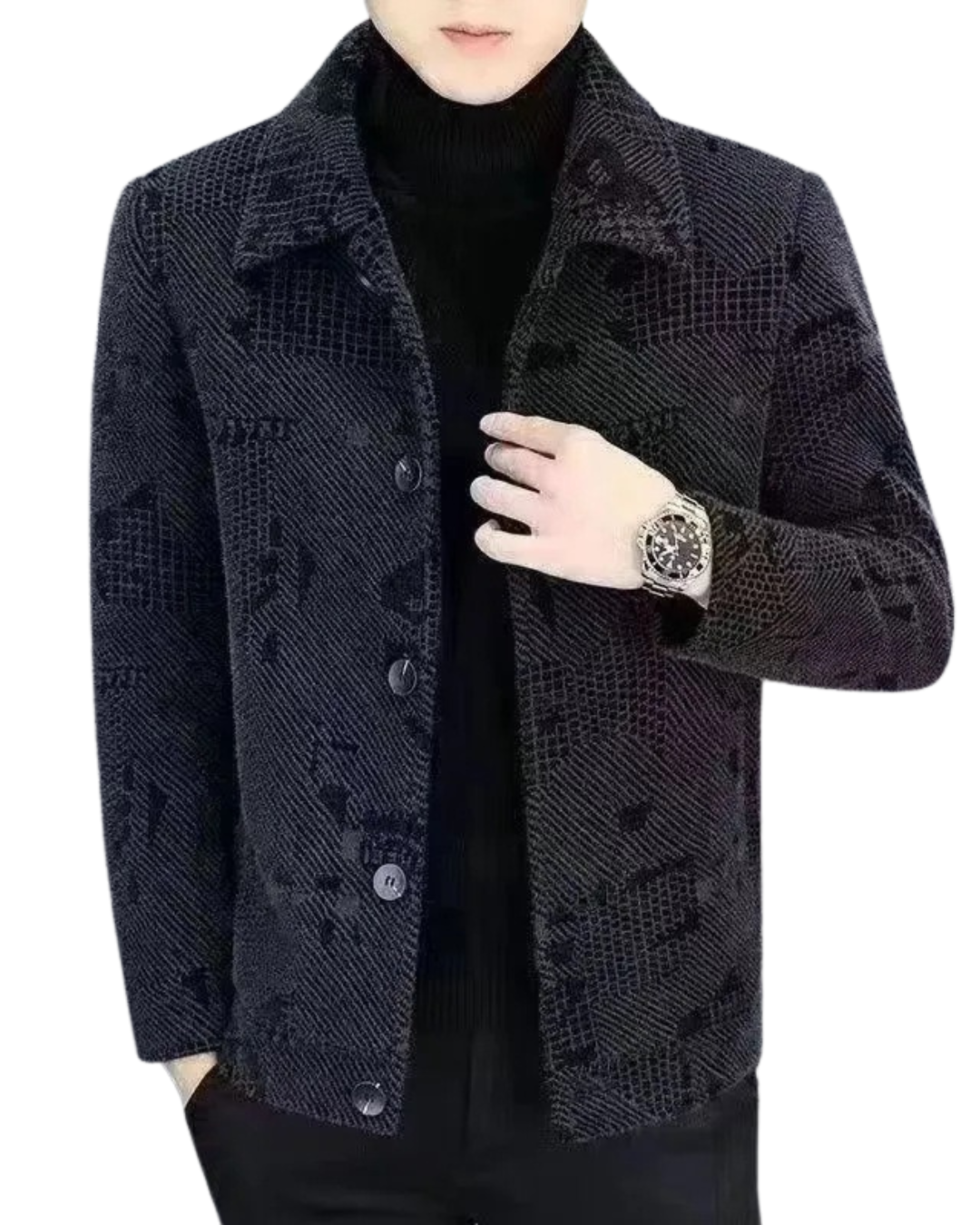 Chaqueta Abrigada de Alta Gama Resistente al Desgaste para Hombre