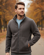 Chaqueta Polar Gruesa con Cuello Alto para Unisex