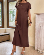 Vestido largo de mujer, ancho y sin arrugas®