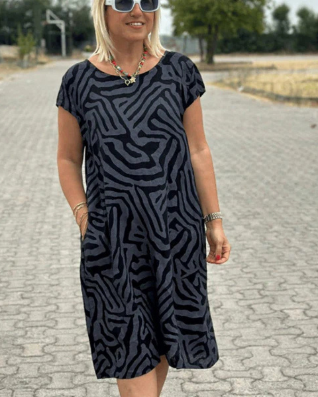 Vestido corto boho suelto y ajustado®