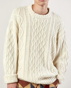 Sudadera de punto para hombre con cuello redondo