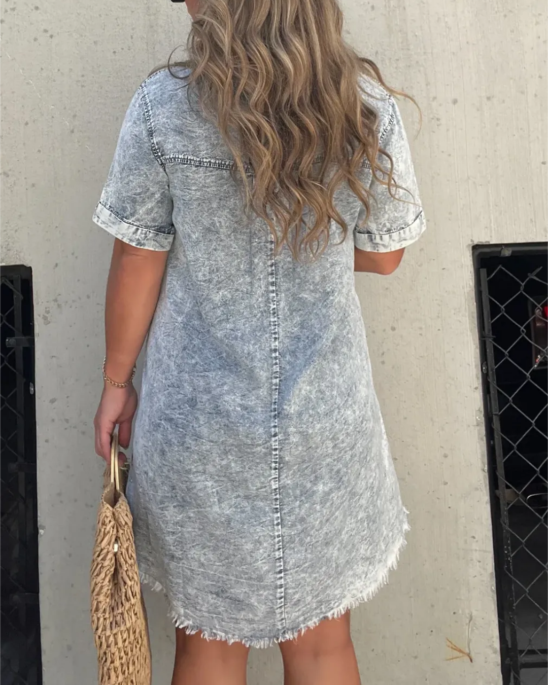 Vestido Camisero Lavado para mujer®