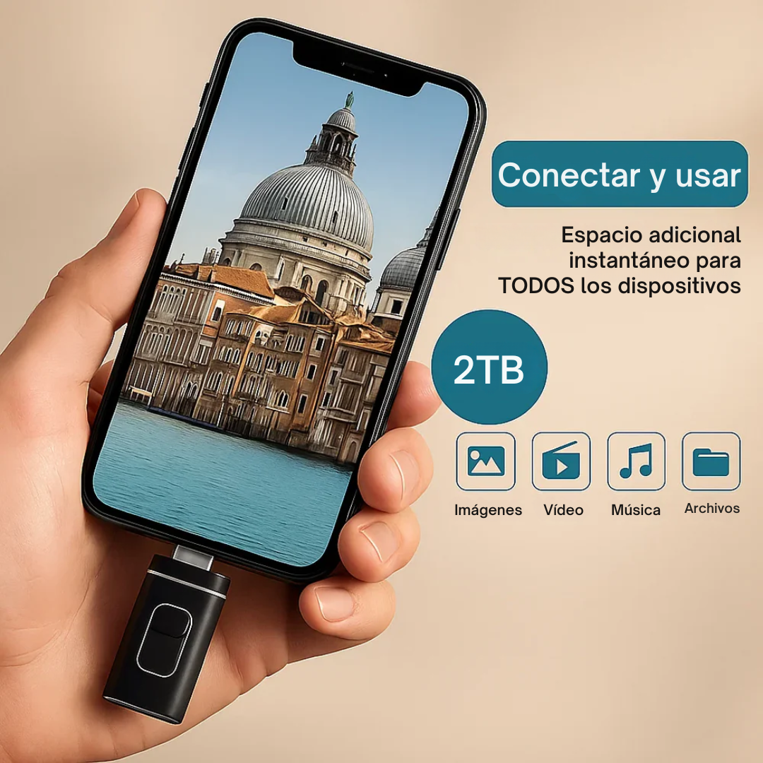 Memoria USB de 2TB para Smartphone®