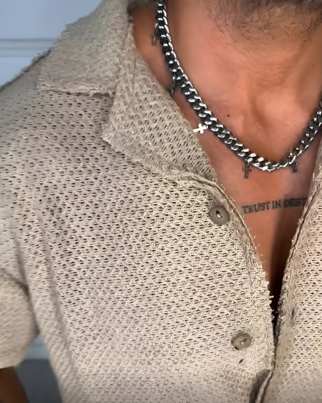 Camisa de manga corta para hombre