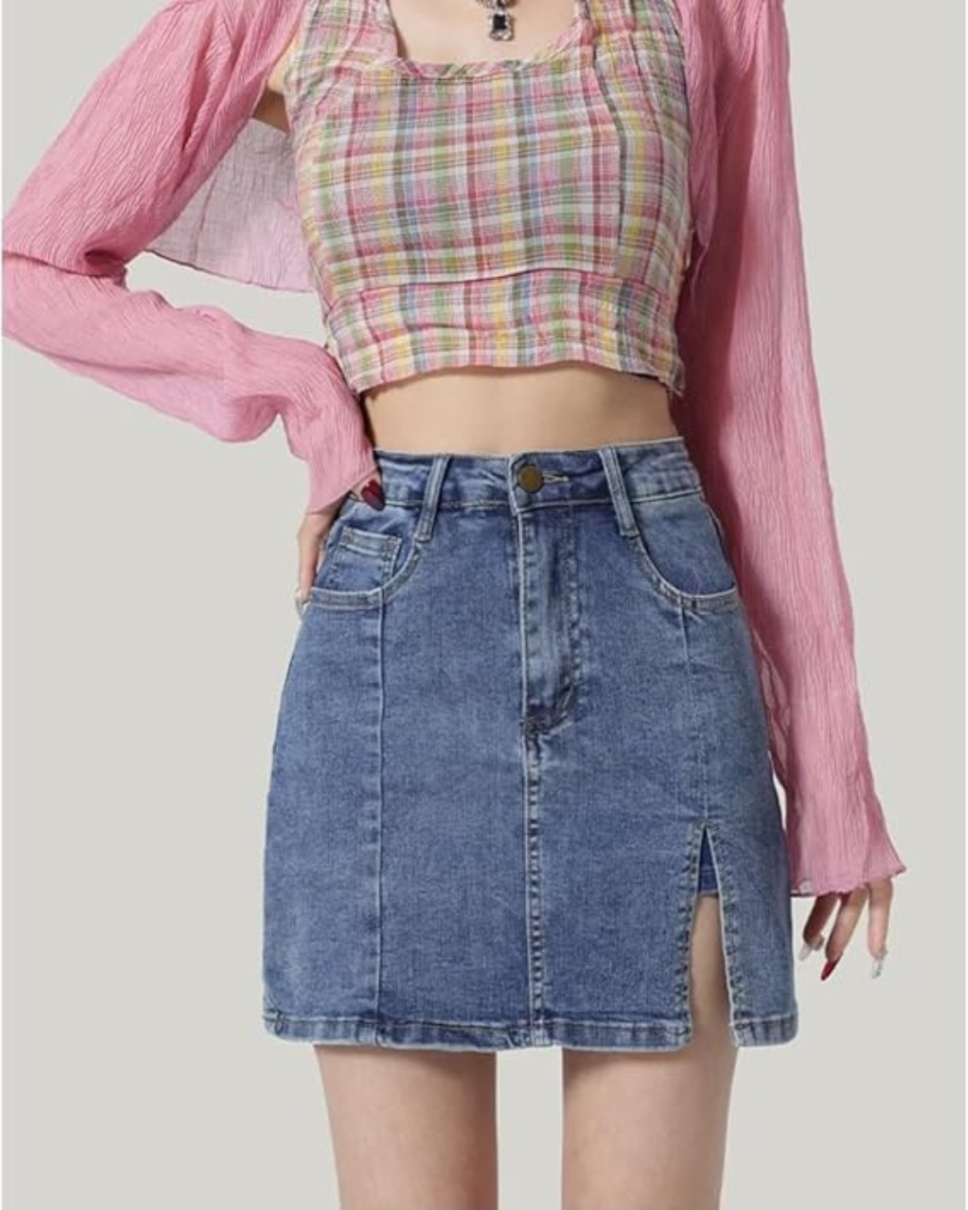 Falda Short Corta con Bolsillos Funcionales para Mujer