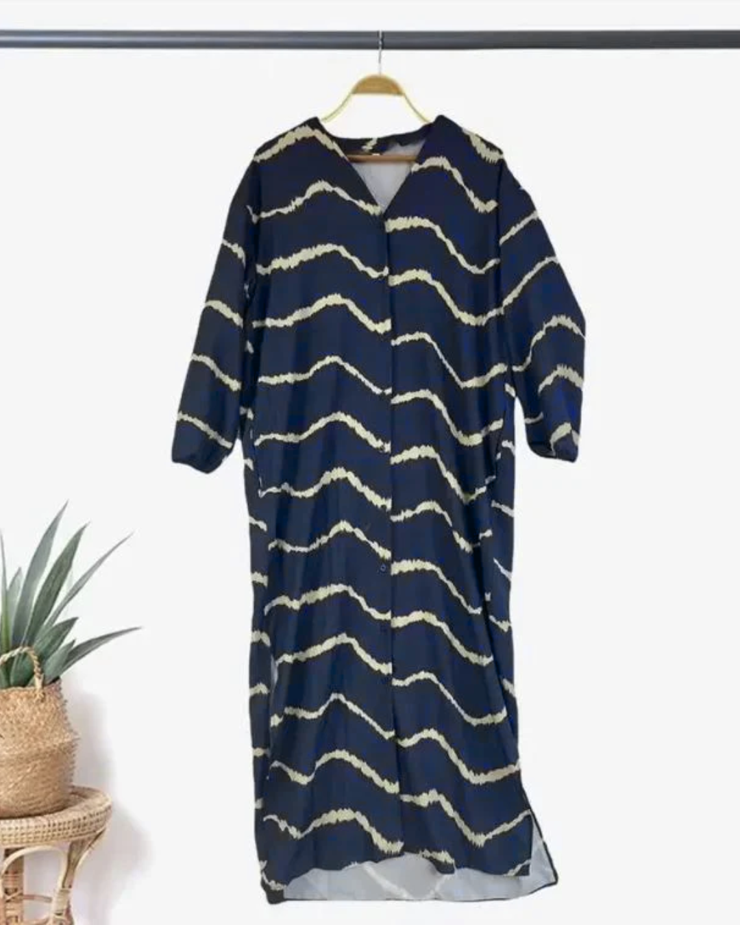 Vestido Holgado de Rayas