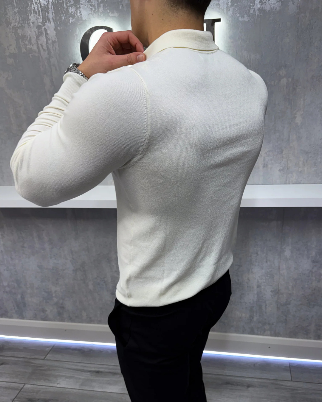 Polo de Manga Larga Suave y Transpirable para Hombre®