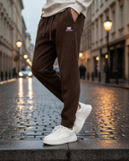 Pantalones informales con forro polar de estilo relajado para hombre®