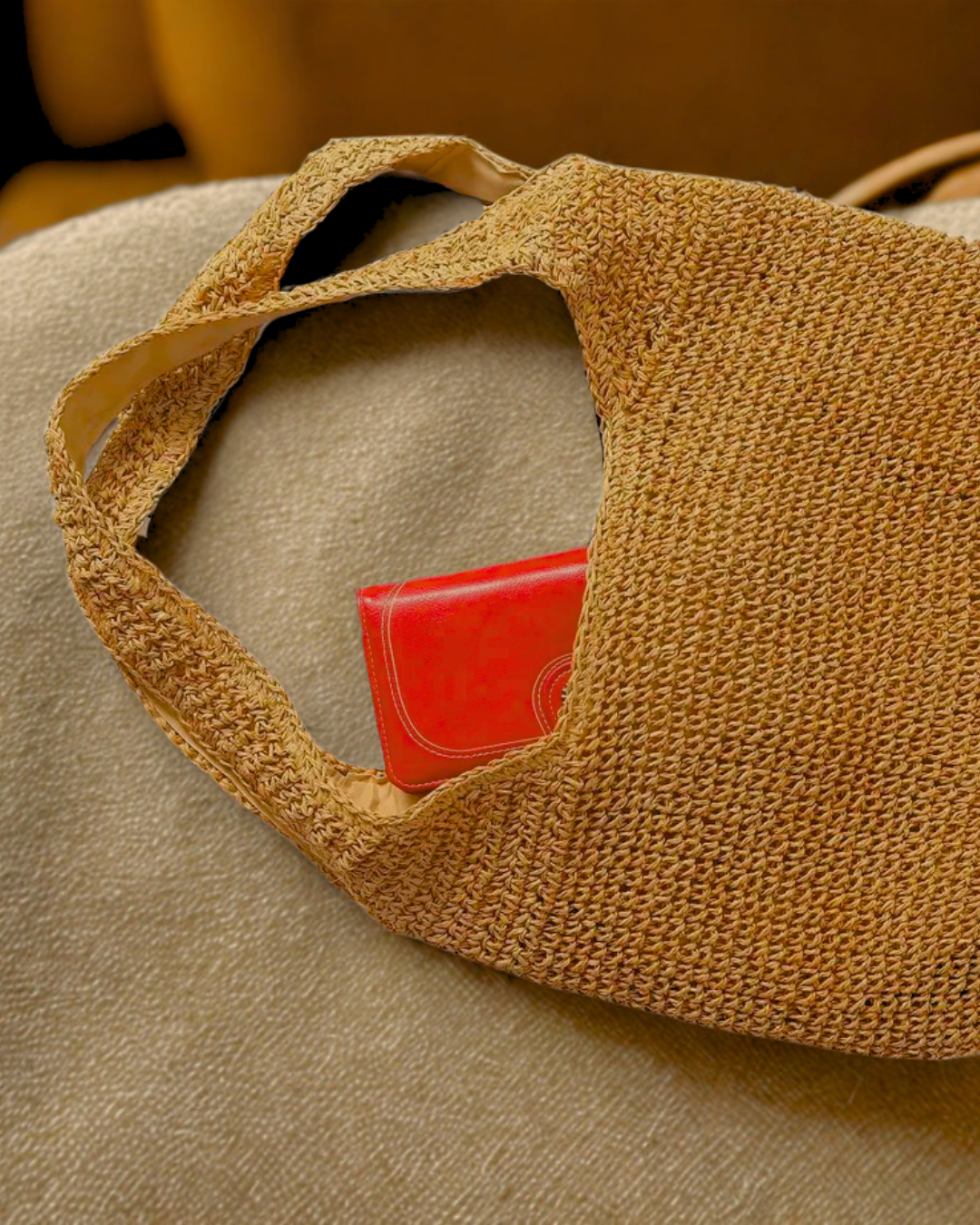 Bolso tejido de punto estilo boho®