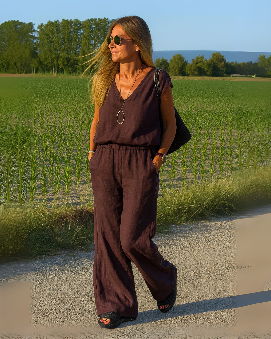 Conjunto de Lino Confort y Estilo Bohemio para Mujer