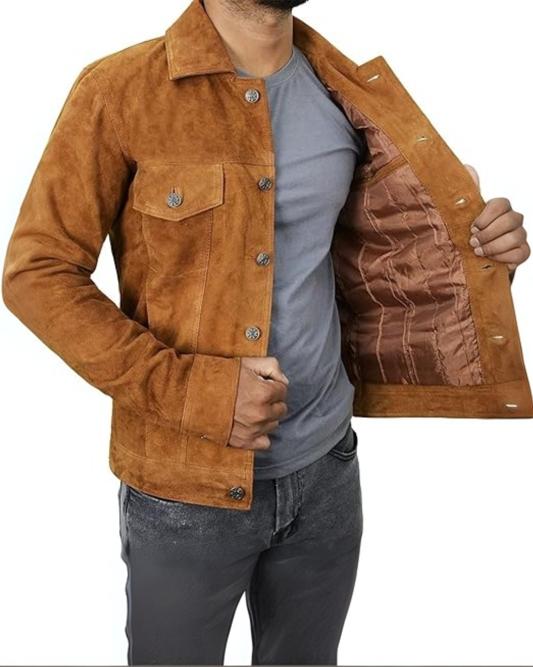 Chaqueta con Botones para Hombre