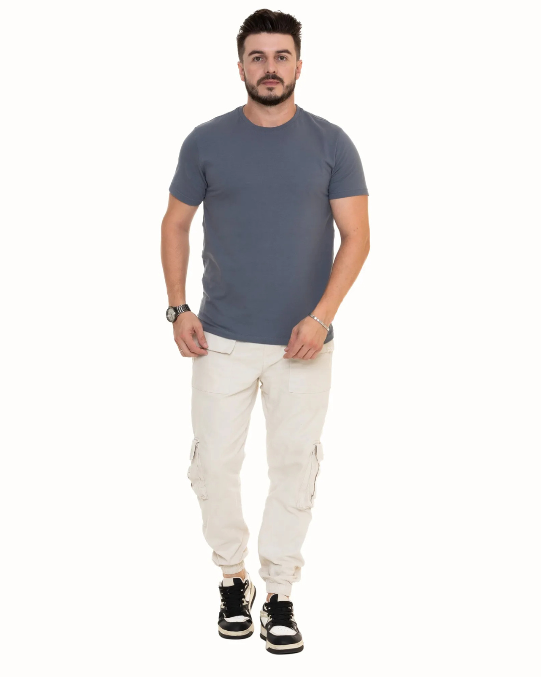 Camiseta Básica de Tejido ligero para Hombre