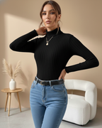 Body Ceñido Manga Larga con Cuello Alto®