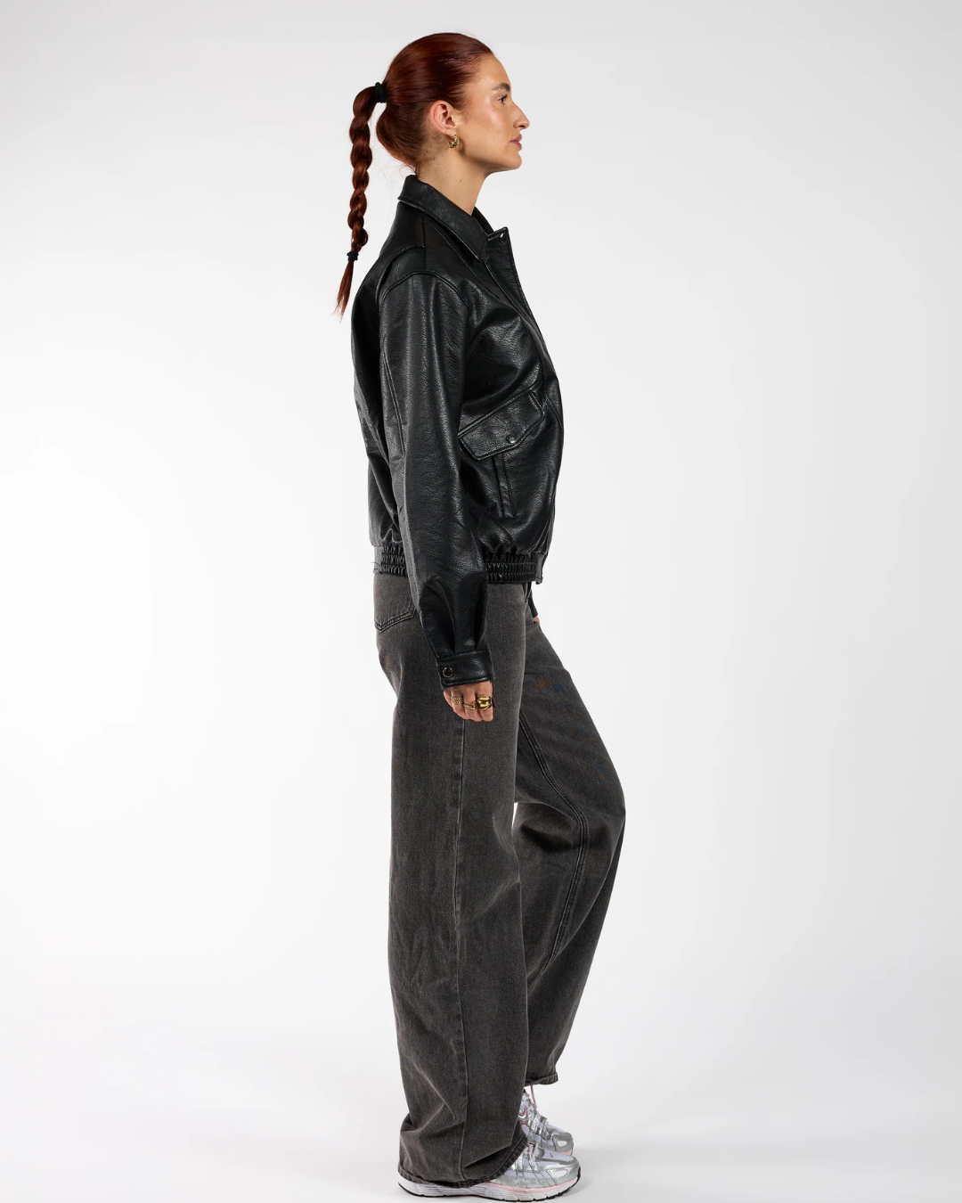 Chaqueta De Cuero De Alta Calidad y Comodidad Para Mujer