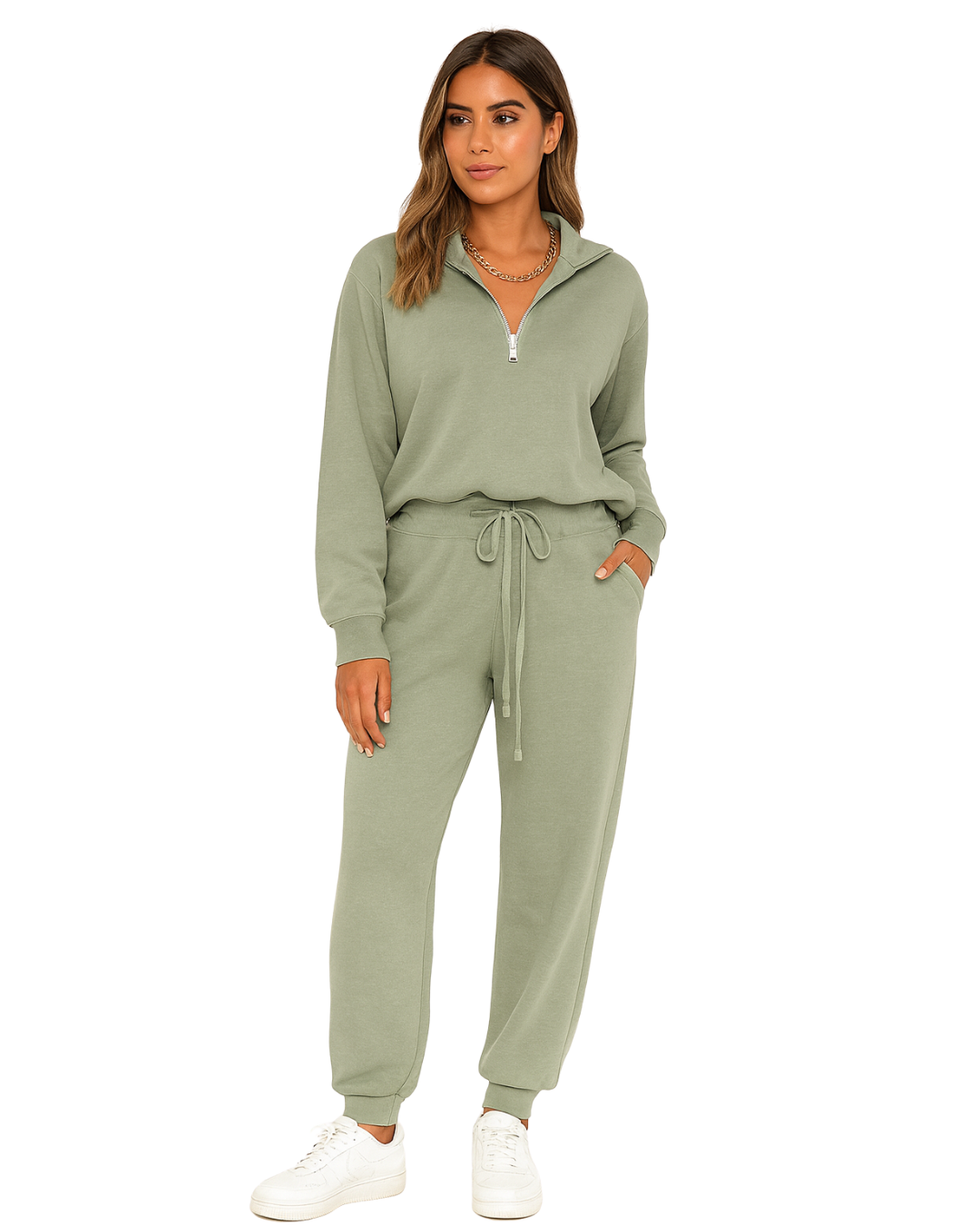 Conjunto de Chándal con Estilo Contemporáneo para Mujer