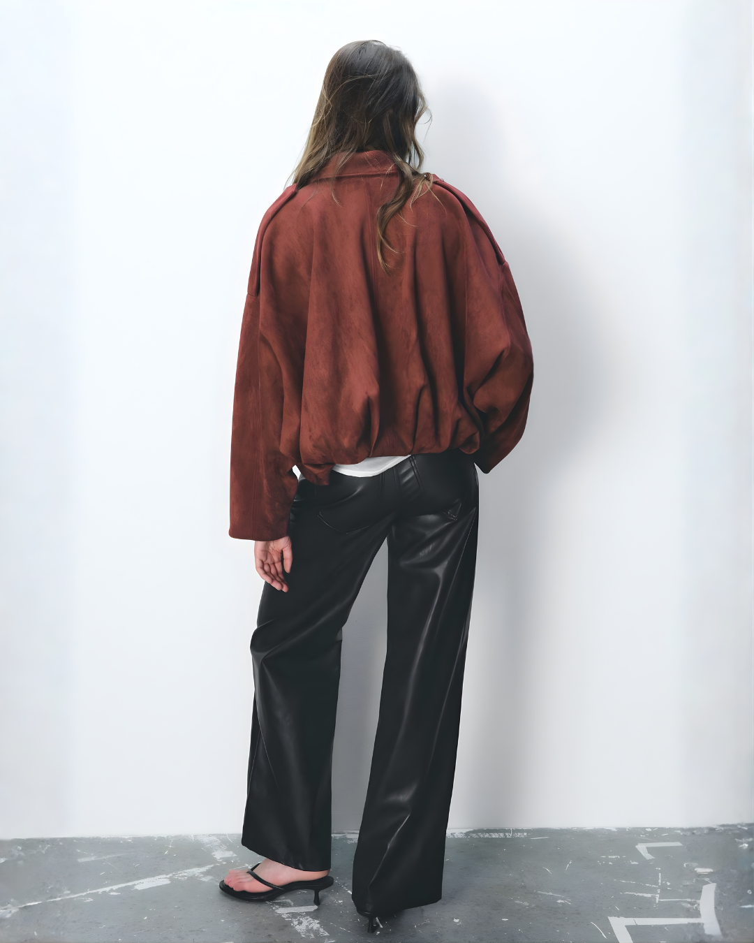 Chaqueta Bomber Versátil de Textura Exclusiva Para Mujer