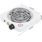 Placa Calefactora Portátil con Control de Temperatura Cocina Práctica y Compacta