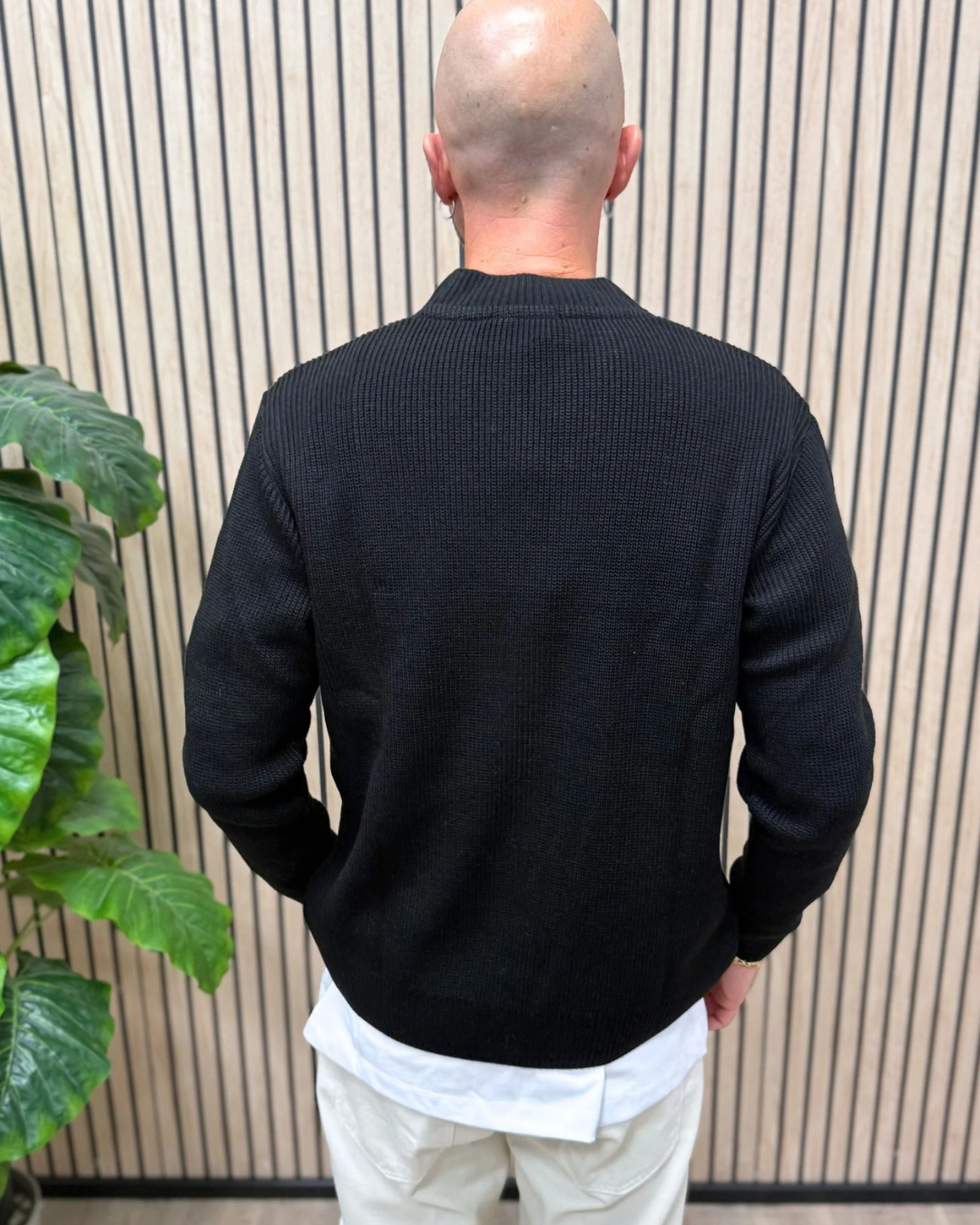 Cárdigan Clásico de Punto para Hombre