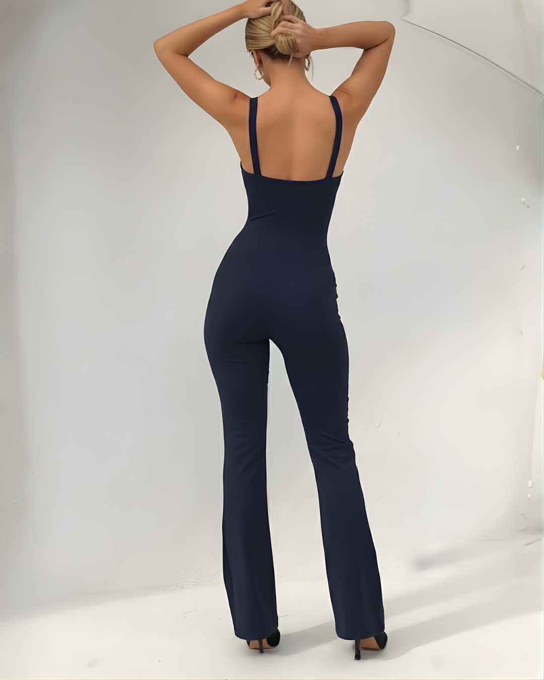 Mono Enterizo Negro Dionne Silueta de Alto Impacto®