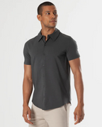 Camisa de Manga Corta con tejido Elástico para Hombre