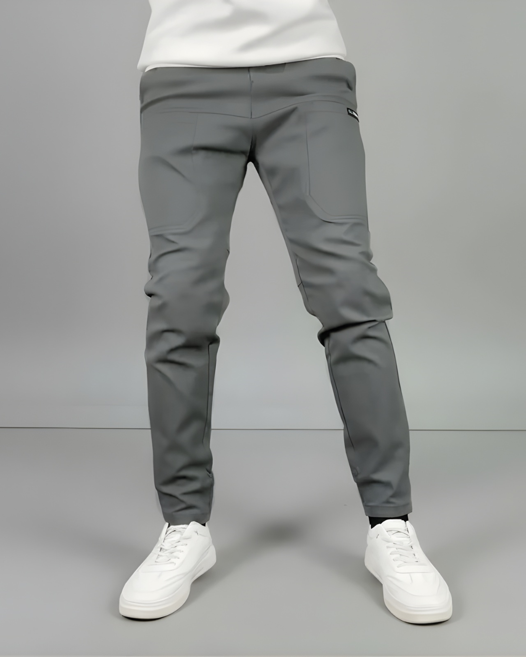 Pantalones elásticos premium ajustados para hombre®
