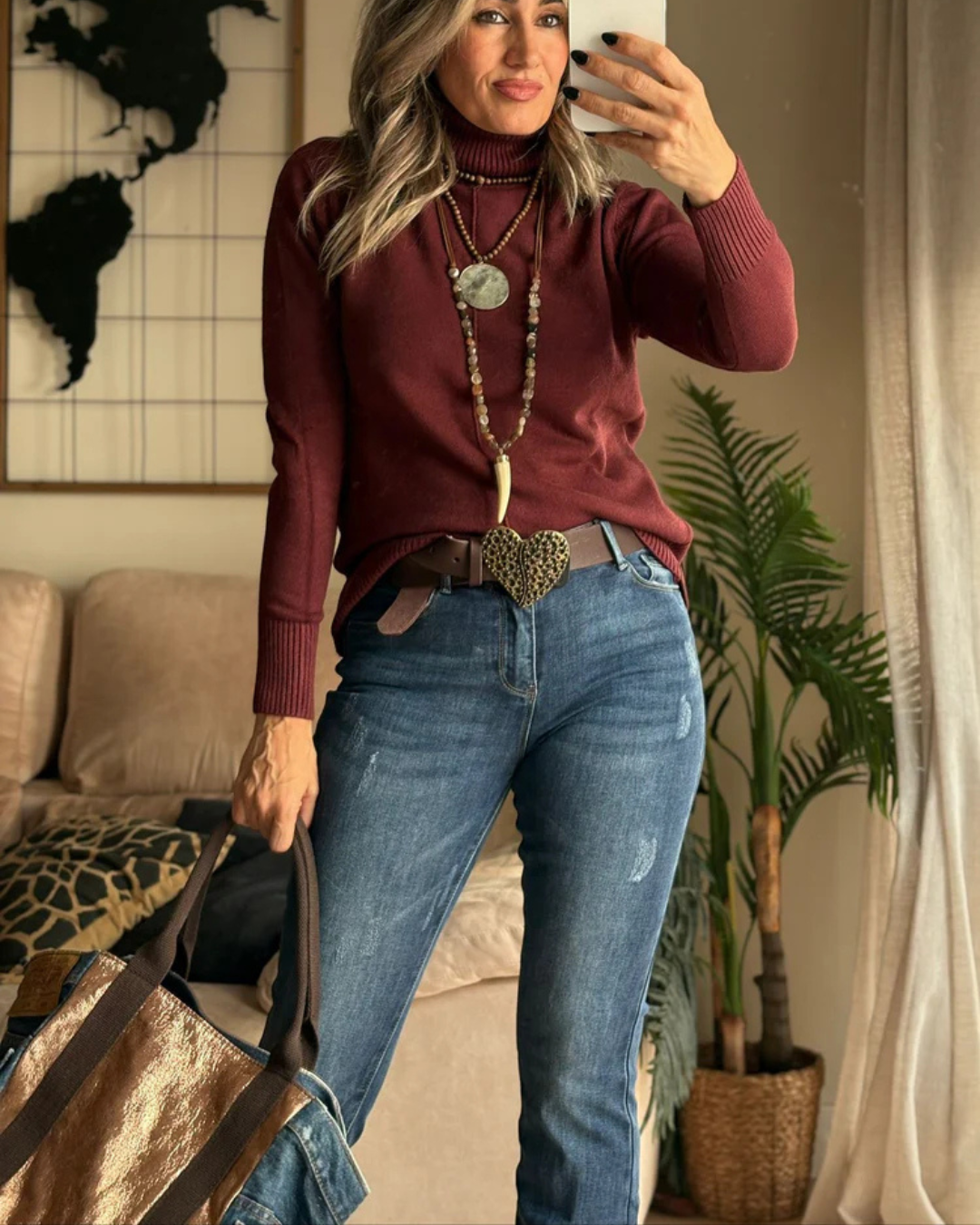 Pantalones ajustados informales para mujer®