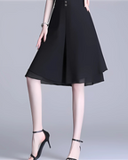 Falda Corta Estilo Culotte de Verano con Cintura Alta para Mujer