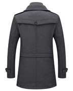 Abrigo de lana de corte medio para hombre®