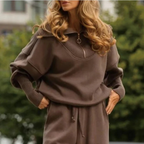 Conjunto Deportivo de 2 Piezas para Mujer: Jersey y Pantalón de Deporte®