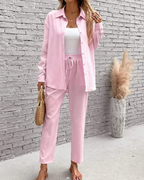 Conjunto de camisa de dos piezas y manga larga®