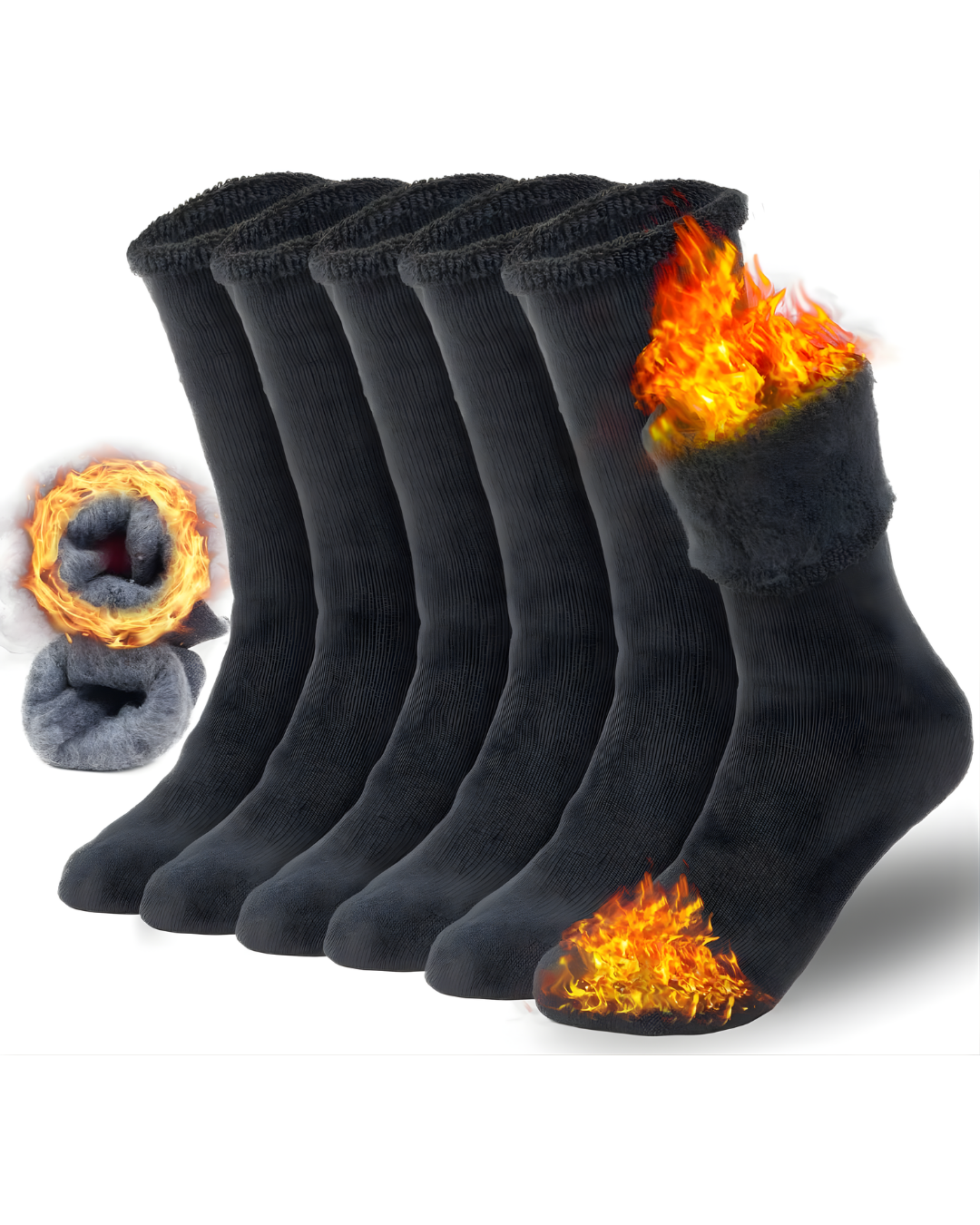Calcetines Térmicos Extra Gruesos y Aislantes Para Invierno - Pack de 3 pares
