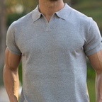 Polo Casual de Manga Corta con Tejido Texturizado para Hombre