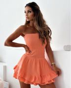 Mono corto sin tirantes con volantes®