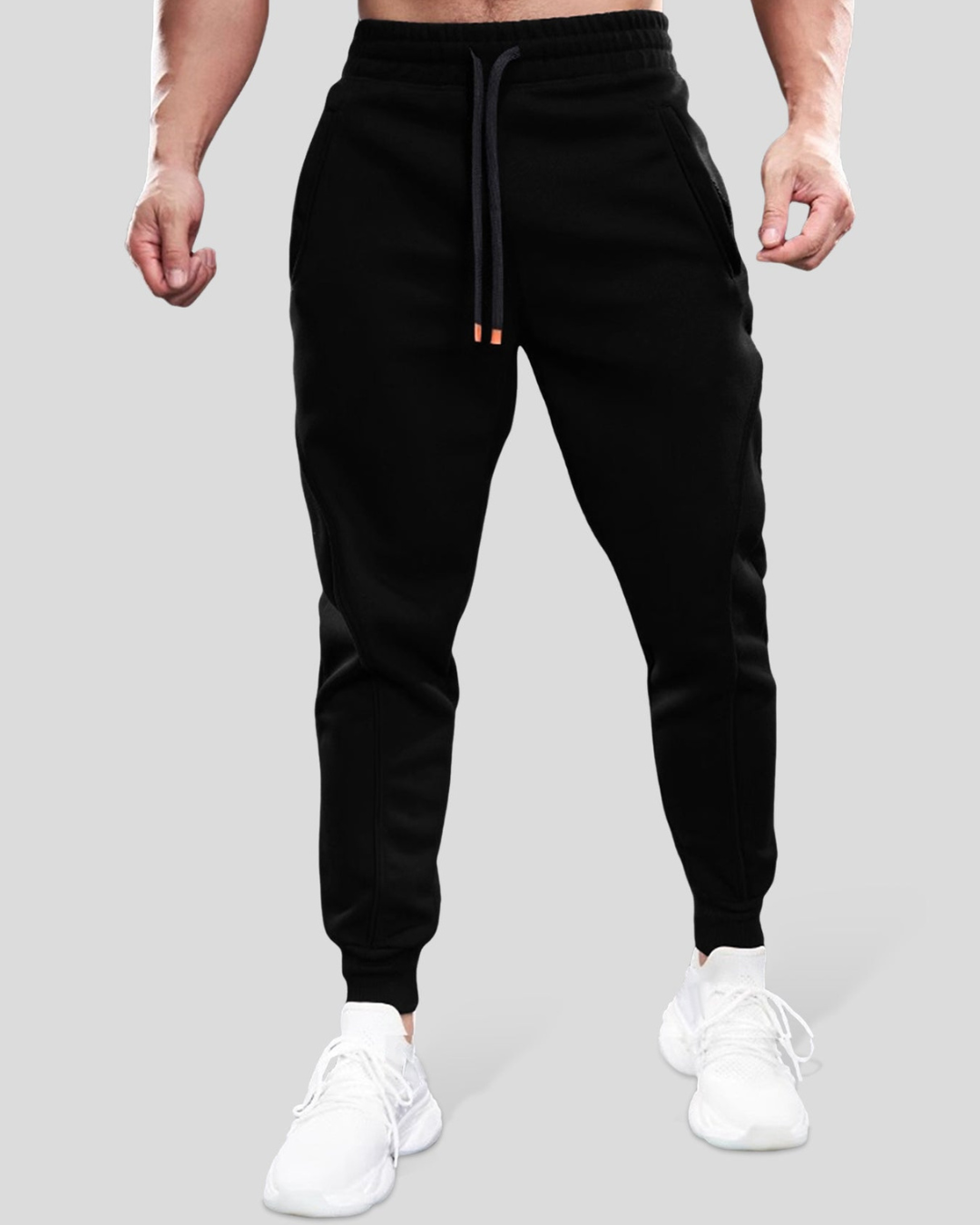 Pantalón de Deporte Básico de Algodón con Ajuste para Hombre