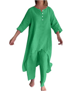 Conjunto Casual de Lino para Mujer Estilo Natural®